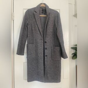 J.Crew Boiled wool gray coat